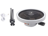Portable USB Rechargeable Tripod Fan Outdoor Camping Tripod Fan for Outdoor Camping Tent Gray V1294-YM0703-3113230130811