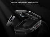 Black Steel 2-in-1 Bluetooth Smartwatch with Integrated Earbuds for Sports V888-ELOSUNG28584