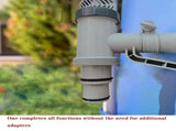 2Pcs Replacement Plunger Valve with Brackets for Above Ground Pool Essential Pool Main y5243 V1369-AZ3-W-11393