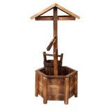 Gardeon Garden Decor Outdoor Ornament Wooden Wishing Well GD-WELL-CC