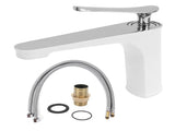Single Hole Faucet Under Counter Basin Hot and Cold Water Tap for Bathroom LavatoryG9/16 V1294-YM0901-3112210056513