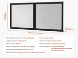 RV Screen Door Protector, 673.1 x 508 mm Door Grille, Easy to Install and Disassemble, Black V767-VVR-KKSFCPMMLCH2H1WLXV0