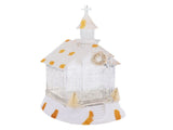 LED Lighted Xmas House Music Box USB Battery Operated Snow Frosted Glittering Village Building Xmas V1294-YM0901-3115250056411