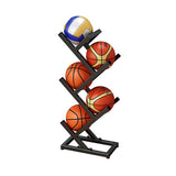 Ball Trolley Rack Display Stand For Basketball Football Storage Heavy Duty Rolling Organiser For V63-920731