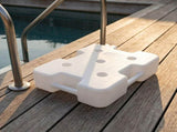 1Set Pool Ladder Weight Box with Adjustable Straps for Enhanced Stability Durable Plastic Waterproof V1370-AZ4-15324