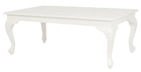 Queen Anne Coffee Table 120 x 70 cm - White V199-CT12070QAWH