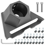 Satellite Dish Pole Mount Kit, Stable 3 Point Support Structure, Heavy Duty Weatherproof PC Housing, V1366-AZ2-W-15523