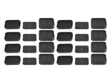 8 Set Full Covered Bed Risers Anti Slip Stackable Furniture Risers for Cabinet Washing Machine Base V1294-YM0715-3117220135911