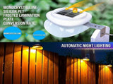 Solar Powered Fence Light with Durable ABSPC Housing, Monocrystalline Silicon Panel, and Adjustable V1341-ZY-RJFFUZE8-16PCS-BLACKHOUSINGCOOLWHITELIGHT