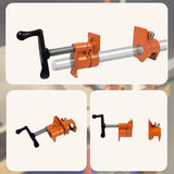 3/4" Wood Gluing Pipe Clamp Set Heavy Duty PRO Woodworking Cast Iron V63-837211