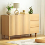 130cm Artiss Buffet Sideboard Cupboard Cabinet Pantry Storage Drawer Pine FURNI-C-SID-01-WD-AB