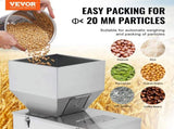 Particle Filling Machine, 10-1000g, Automatic Filler Machine with Foot Pedal, Stainless Steel V952-LDSKLFZJBZD15EGL0V3