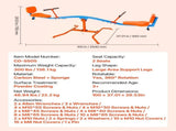 Kids Seesaw 136 kg Capacity 360 Degrees Rotating Teeter Totter Aged 3 V952-YGDZDQQBJS2R7NUCQ001V0