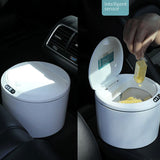 Desktop Sensor Trash Can Battery Operated Automatic Mini Waste Basket with Lid for Desk and Vehicle V1294-YM0717-10095276
