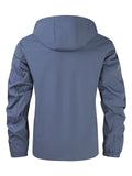 Men'S Hooded Windbreaker Lightweight Windbreaker Casual Jacket With Pockets - Red - Size 3XL V1106-M-APP-45894-RED-3XLAU3XLEU56