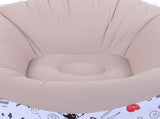 Inflatable Bean Bag Chair Doodle Pattern PVC Flocked Blow Up Sofa Chair for Living Room Bedroom V1294-YM0901-3116250014511