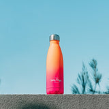 Lazy Dayz Jumbo Drink Bottle 1L - Orange Pink Ombre V915-LD0104-OP