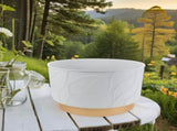 White Plastic Flower Pot with Luxury Texture for Orchid and Succulent Planters V1366-AZ2-W-21595
