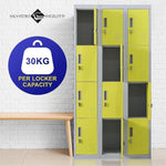 12-Door Locker for Office Gym Shed School Home Storage - Padlock-operated V63-838941