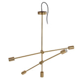 Modern Chandelier Unique Appearance Elegant Design Stable Firm Geometric Line Chandelier 110220V V1294-YM0714-3119210295511