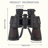 10x50 HD Binoculars - Wide Angle Large Eyepiece - Night Vision for Birdwatching Hiking Concerts V1232-WYJ002