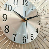 Silver Gold Silver Dandelion Wall Clock Home Decor Clock Modern Wall Clock High-Quality Clock V1347-115-SIL-18295