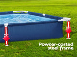 Bestway Swimming Pool 221x150x43cm Steel Frame Above Ground Pools 1200L BW-POOL-SQ-259-56545