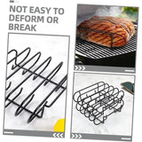 Portable Stainless Steel Grill Rack, Heat-Resistant Easy-Clean Cooking Grate for Camping, Picnics V1189-LC-HW-00293