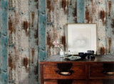 Self Adhesive Vinyl Wallpaper For Furniture Countertop Brown wood grainPattern Decorative V1188-MS-523-001