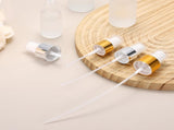 24 Pcs Gold White Spray, 24/410 Fine Mist Sprayer Reusable Replacement Spray Bottle Pump Plastic V1258-DP02-C-3265