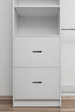 BASEL WALK IN WARDROBE KIT - WHITE - SLIM - OVAL BLACK V164-ECW5FTW05B