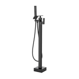 Freestanding Bathtub Faucet, Floor Mount, Freestanding Tub Filler, Shower Mixer Taps, Two Water V952-PBKSLTSFXYGHC2R75V0