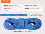 10.2mm Dynamic Climbing Rope, 40M Outdoor Rock Climbing Rope 25KN Breaking Tension, V952-DSDLS131YC103J6V8V0