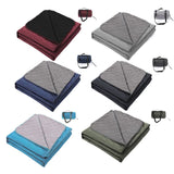 200 x 140cm Grey Large Double Layer Waterproof Thick Fleece Camping Blanket Picnic Mat, Portable V888-ELOSUNG52291