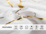 White Golden Nordic Atelier Quilt / Doona / Duvet Cover set V745-AQ043194K3