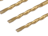 50PCS 1/8 Inch Drill Bits High Speed Steel Spiral Saw Bit Set for Wood and Plastic Cutting Gold V1294-YM0901-3114240123412