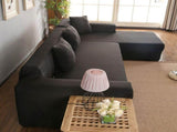 Polyester 32 Seat Corner Sofa Cover L Shape Slipcover Home Furniture Protector V1294-YM0901-JY19347-01