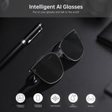 AI Glasses,Instant Translation Smart Glasses,Built-In Speakers & R Mic Bluetooth Glasses for Women V1369-AZ3-W-10978