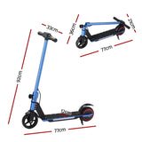 Electric Scooter 130W 16KM/H LED Light Folding Portable Riding Commuter Blue ESC-S32-6-BL