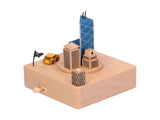Beech Music Box Building Architectural Style Innovative Musical Box for Gift Home Office V1294-YM0901-3115210105711