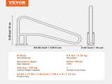 Pool Handrail 55 x 32 inch Stainless Steel with Base Plate for Spas V952-BXGYCFSDDB554Q8KLV0
