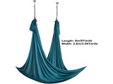 Aerial Silk & Yoga Swing, 8 m Length, Aerial Yoga Hammock Kit with 100gsm Nylon Fabric, Full Rigging V952-DCK822X28MML05J02V0