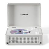 Crosley Cruiser Portable Retro CD Player with Stereo Bluetooth Speakers, FM Radio - White Sands V398-CR3505A-WS