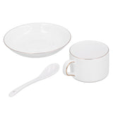 4 Set Coffee Cup Set Coffee Mug with Saucer Spoon Tea Mug Drinkware Gift for Home Kitchen V1294-YM0901-3118210136911