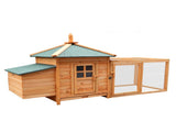 Furtastic Large Wooden Chicken Coop Rabbit Hutch Nesting Box Fir Wood WCC-JOY-004-LHN