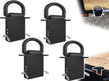 Stake Pocket D Rings 4Pcs 18000lbs Heavy Duty Removable D-Ring Stake Pocket Tie Down for Utility V1258-DP02-WO-992