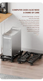 PC Stand with Wheels - Computer Holder - CPU Trolley - Mobile - PC Cart - Desktop Stand - Computer V1189-WXF-260203-00428