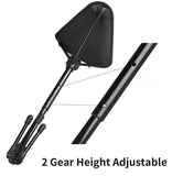 Adjustable Portable Folding Stool with Aluminum Alloy Telescopic Legs for Outdoor Camping, Fishing, V1341-ZY-8MEGVYNV-BLACK