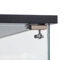 Stacked 169cm Tall Glass Display Cabinet 4 Tier DBOX1002-4-T-BK