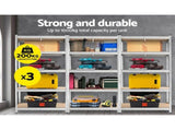 Giants 3x1.8M Warehouse Shelving Rack Racking Garage Metal Storage Shelves WR-9X18-GVN-SVX3